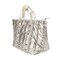 Packed Party Silver Metallic Puffy Confetti Weekender Tote Bag